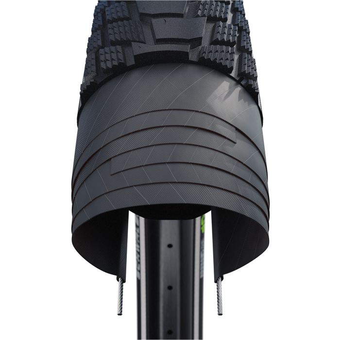 SCHWALBE Motion pick-up - wired - addix - super defense - 20x2.35 - black + reflex