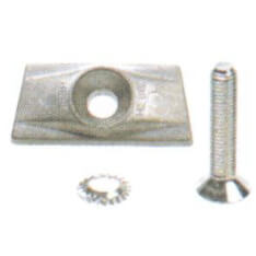 Hebie Stand plaat m bout 10mm tweepoot 699