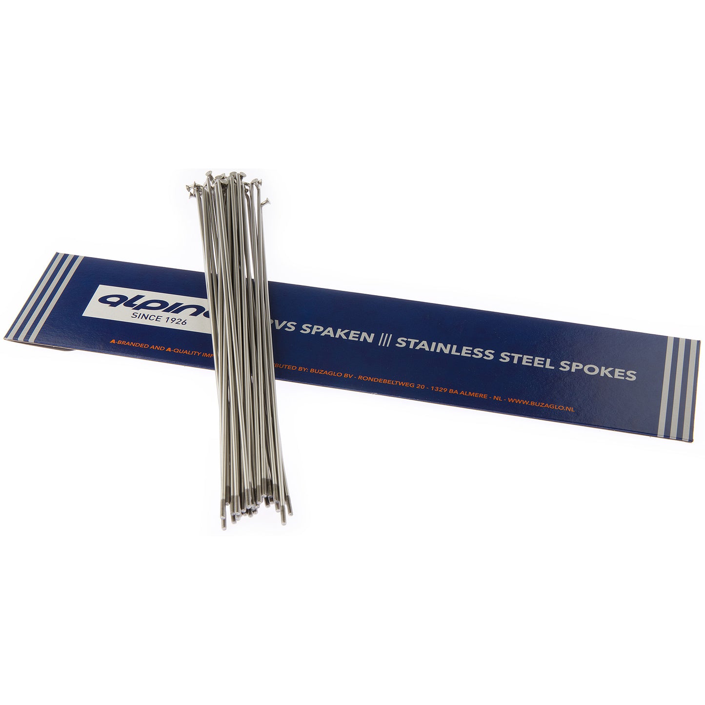 Alpina Spaken 14G (2,00mm) 276mm RVS Zwart (P36)