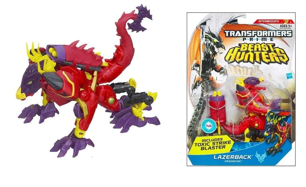 Mattel Hasbro transformer prime beast hunters lazerback predacon