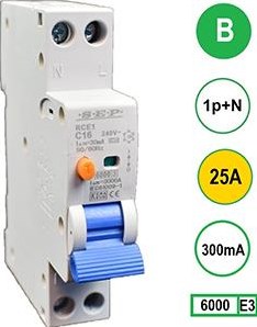 Enzo Aardlekautomaat 25a b kar 300ma 2p sep - 4518108