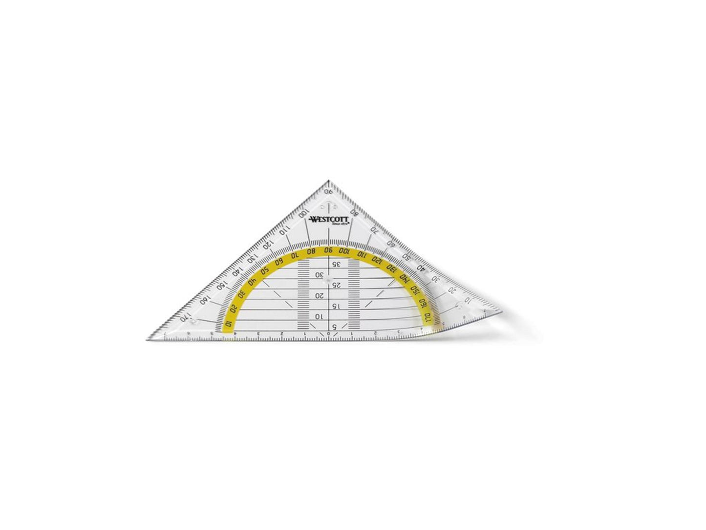 Westcott geodriehoek flexibel 14cm