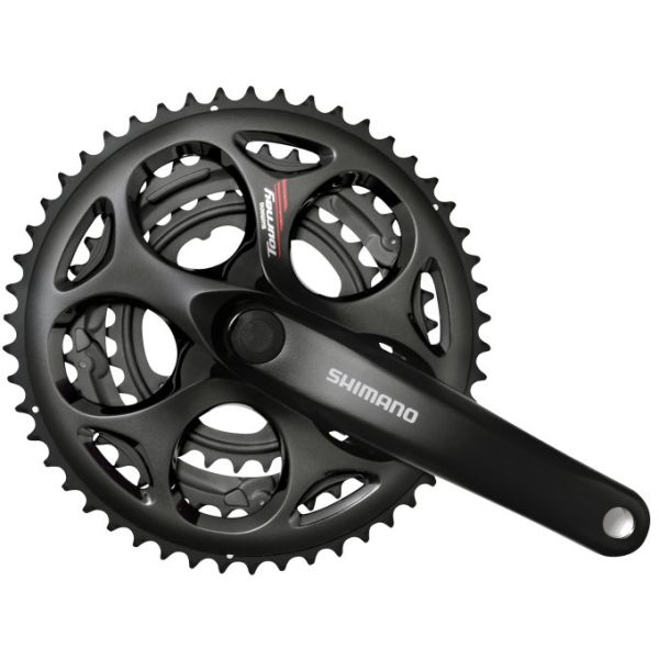 Shimano Crankstel 7 8 speed tourney fc-a073 - 170 50-39-30t met vierkante as - zwart
