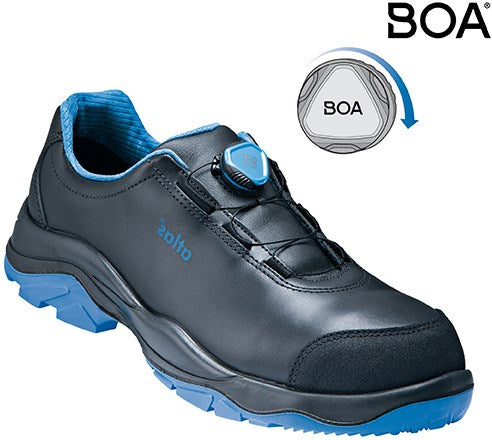 Atlas werkschoen sl 9645 xp 2.0 boa laag s3 | zwart blauw | maat 47 - 00.012.104.47