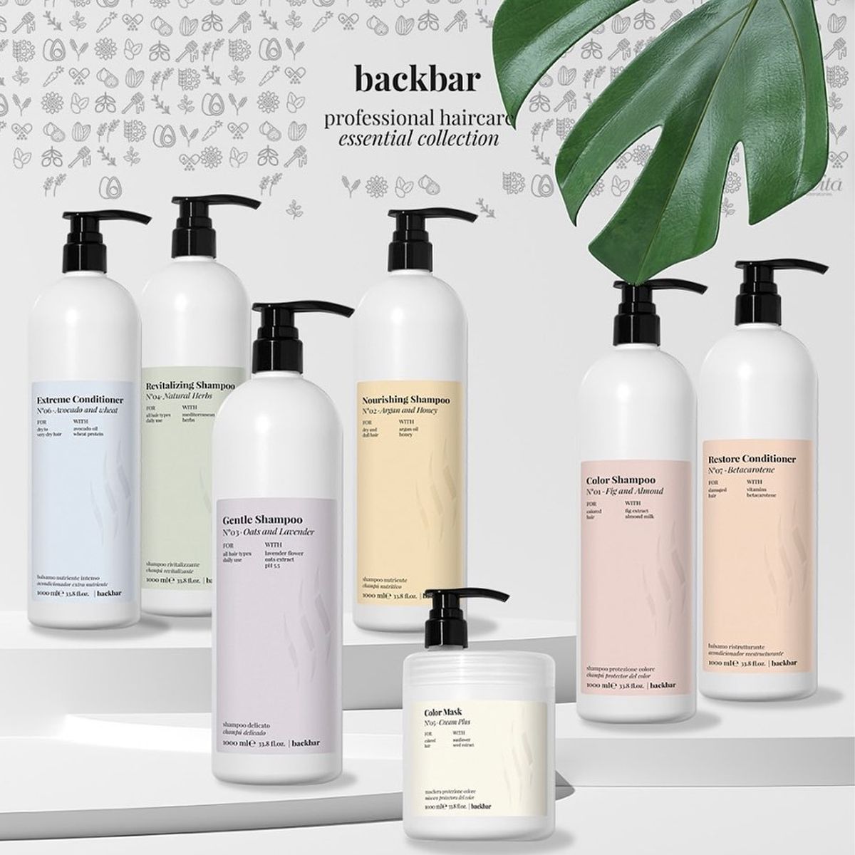 FarmaVita backbar color mask n°05 cream plus 1000ml