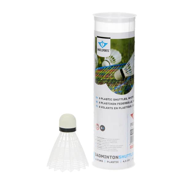 Engelhart Angelsport 6 plastic shuttles in koker