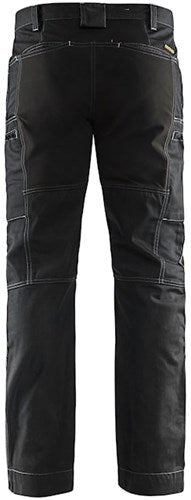 Blåkläder service werkbroek denim stretch 14591142 | zwart | maat 48 - 7330509486115