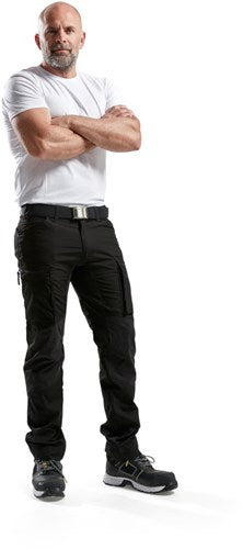 Blåkläder service werkbroek met stretch 14591845 | zwart | maat 54 - 7330509462980