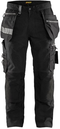Blåkläder werkbroek met stretch 15901343 | zwart | maat 56 - 7330509621981