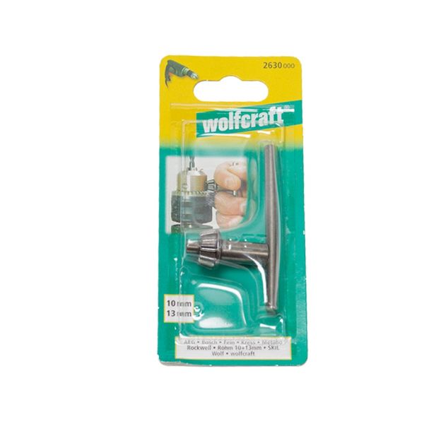 Wolfcraft boorkopsleutel | universeel | s2a | ø10-13mm | 1 stuk - 2630000