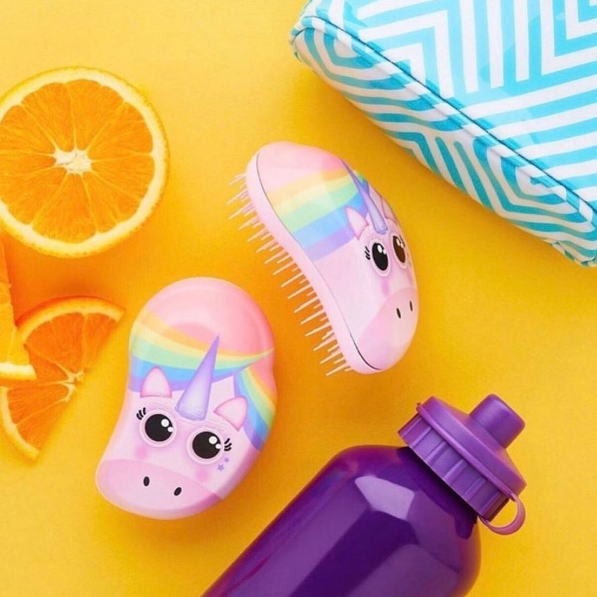 Tangle Teezer original mini kids pink rainbow unicorn