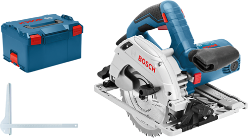 Bosch Blauw gks 55+ gce + fsn 1400 professional cirkelzaag | set | 1350 w | 1 x geleiderail | 165 mm zaagblad - 0615990m91