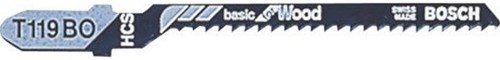 Bosch Accessoires 5x basic voor hout decoupeerzaagblad t119bo - 2608630310