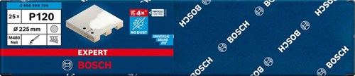 Bosch Accessoires expert m480 schuurnet voor gipsplaatschuurmachines 225 mm, k120 - 1 stuk(s) - 2608900709