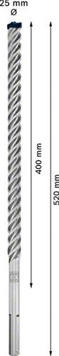 Bosch Accessoires expert sds max-8x hamerboor 25 x 400 x 520 mm - 1 stuk(s) - 2608900241