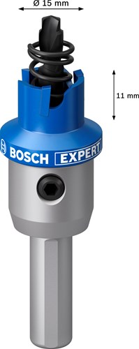 Bosch Accessoires expert sheet metal gatzaag met adapter | 15 x 5 mm - 2608901971