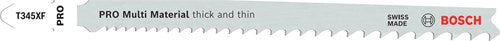 Bosch Accessoires pro multi material thick and thin t345xf decoupeerzaagblad. 132 mm | 2-delig - 2608655101