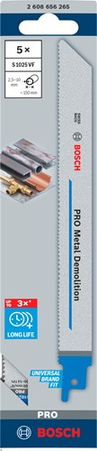 Bosch Accessoires reciprozaagblad s 1025 vf 200 x 10 14| 5 stuks - 2608656265