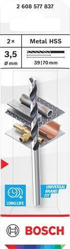 Bosch Accessoires spiraalboor hss pointteq | 3,5 mm | 2 stuks - 2608577837