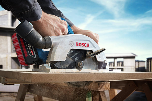 Bosch Blauw gks 18v-57-2 accu-cirkelzaag | 165 mm | excl. accu's en lader 06016c1200