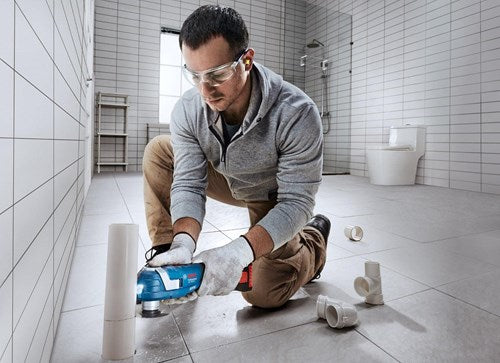 Bosch Blauw gop 18v-34 accu multitool met accessoires 18v | zonder accu's en lader in l-boxx - 06018g2002