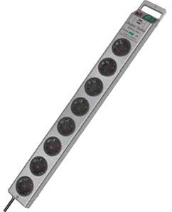 Brennenstuhl stekkerdoos | 8 gats | 63 cm | 2,5 m | zilver | 1153340318 - 1153340318