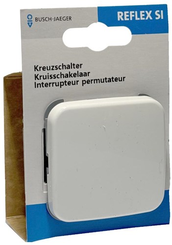 Busch Jaeger wit kruisschakelaar + wip - 4695524