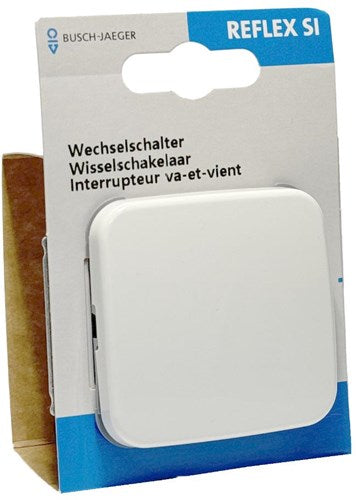 Busch Jaeger wit wisselschakelaar + wip - 4695520