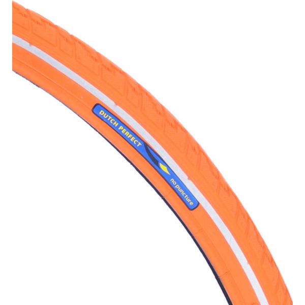 DUTCH PERFECT Buitenband 28 x 1.40 40-622mm anti-lek - orange met reflectie