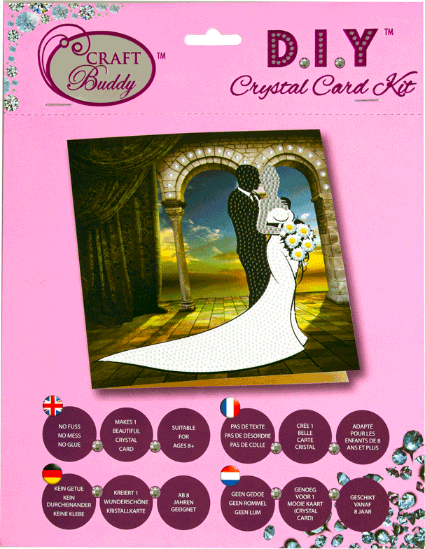 Brandunit Diamond painting - kaart met bruidspaar