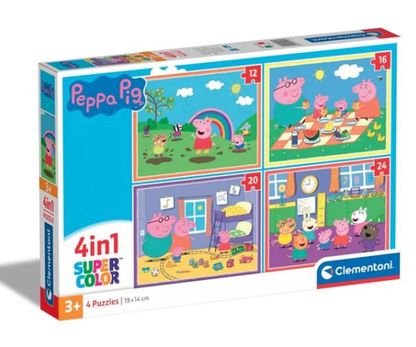 Clementoni peppa pig puzzel 4-in-1 2023
