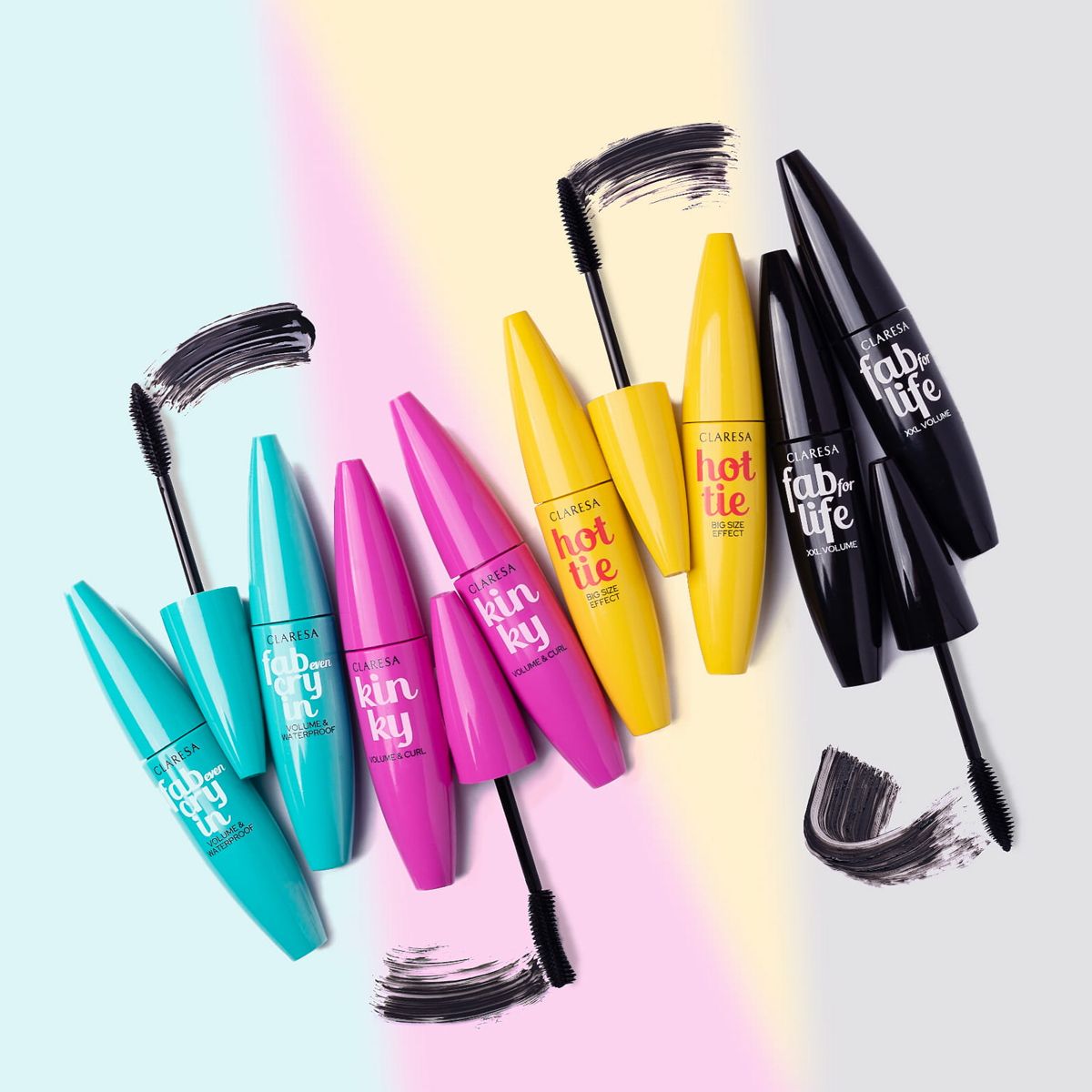Claresa fab for life mascara zwart 10ml
