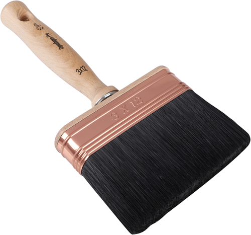 Copenhagen Pro classic blokwitter | maat 3 x 12 | zwart chinees varkenshaar mix | houten steel - 23.230.32