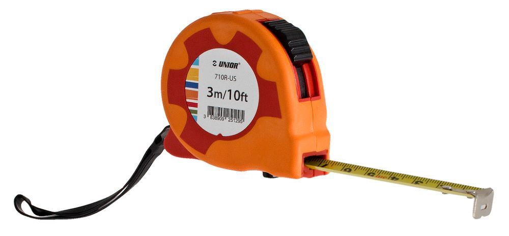 Unior Grs rolmaat 3m ro or