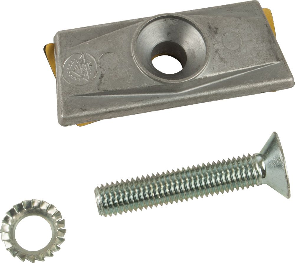 Hebie Stand plaat m bout 10mm tweepoot 699