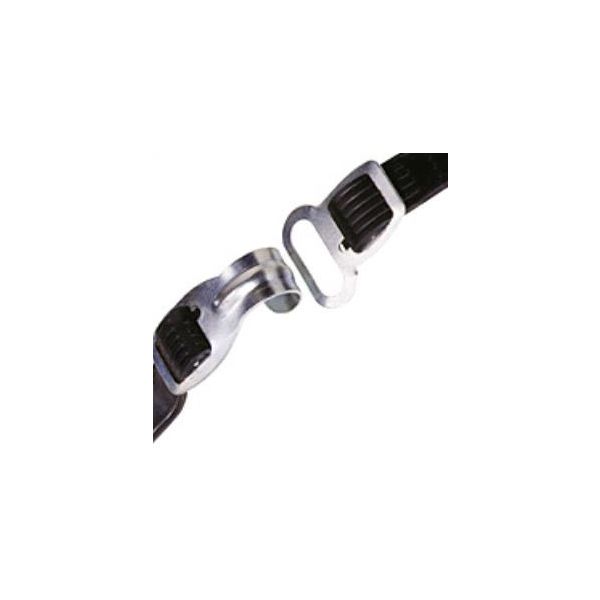 Bibia Snelbinder met haak oog 50 cm - zwart