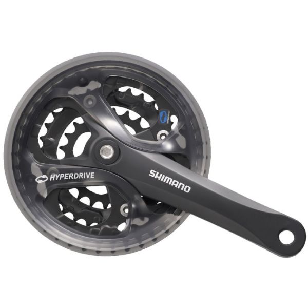 Shimano Benelux B.V. Shimano efcm361e888cl crankstel acera m361 7 8-sp zwart 48x38x28t+cg kk vierk 175 mm (-4mm)