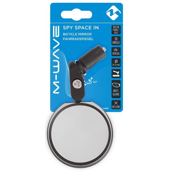 M-Wave Fietsspiegel spy space - bevestiging in de stuurbuis