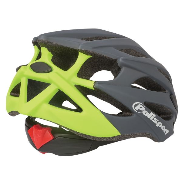 Polisport twig fietshelm l 58-61cm grijs fluo geel