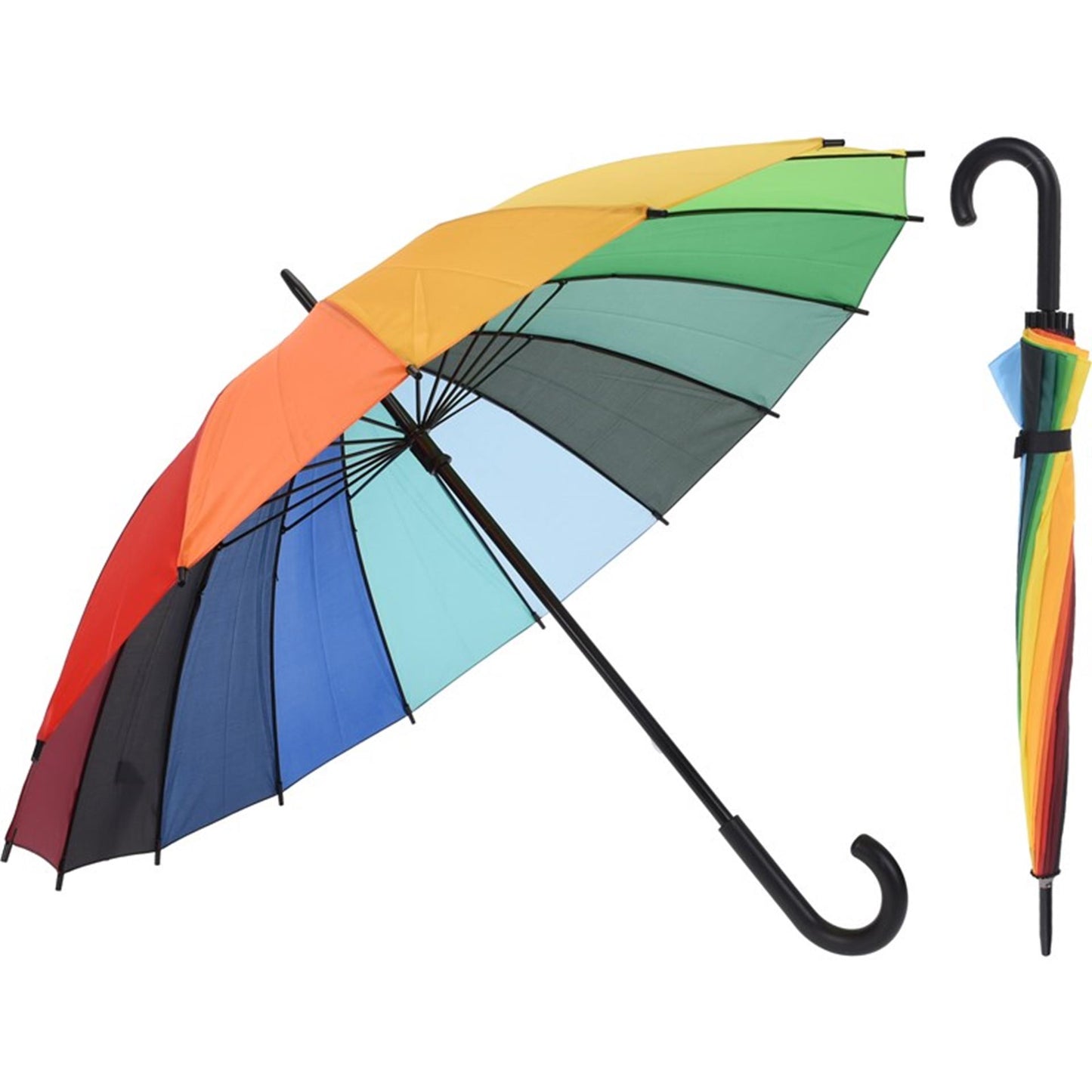 PREMIUMPARTS Paraplu regenboog 98cm