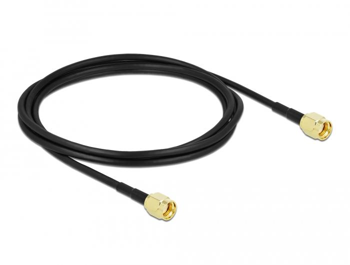 Abi Delock antennekabel rp-sma stekker naar rp-sma stekker lmr cfd100 2 m low l