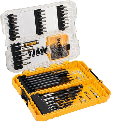 DeWalt Accessoires 57-delige speedboor- en houtborenset | extreme | in tough case - dt70758-qz