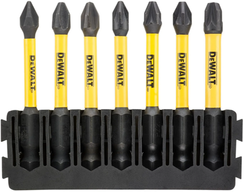 DeWalt Accessoires bitset | houder + impact torsion | 57 mm | pbitset | h1 x1, pbitset | h2 x2, pz1 x1, pz2 x2, pz3 x1 - dt70819-qz