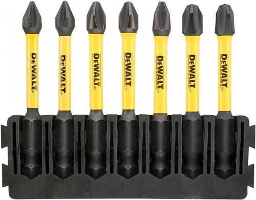 DeWalt Accessoires bitset | houder + impact torsion | 57 mm | pbitset | h1 x2, pbitset | h2 x3, pbitset | h3 x2 - dt70818-qz