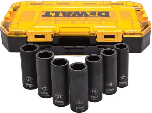 DeWalt Accessoires dwmt74737-0 | dopsleutelset | diepe slagen | 7-delig - dwmt74737-0