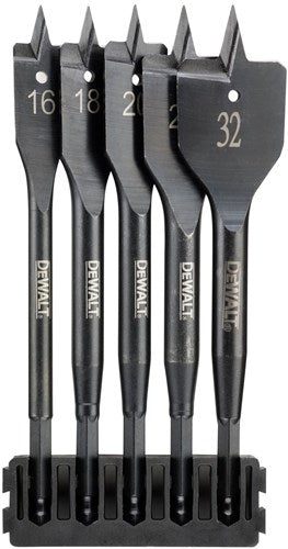 DeWalt Accessoires houder + extreme impact speedboren | 5 stuks | 16 mm, 18 mm, 20 mm, 25 mm, 32 mm - dt70834-qz