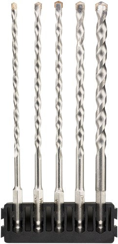 DeWalt Accessoires houder + multimateriaal hex-aansluiting | 5 stuks | 4 mm, 5 mm, 5.5 mm, 6 mm, 8 mm - dt70830-qz