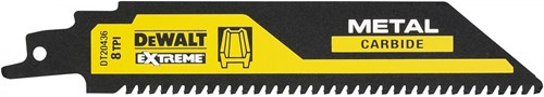 DeWalt Accessoires reciprozaagblad carbide | 152x3,1 mm | metaal - dt20436-qz