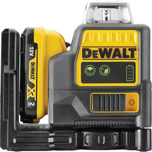 DeWalt dce0811d1g veelzijdige zelfnivellerende 12v kruislijnlaser 360 graden met 2.0ah accu - dce0811d1g-qw