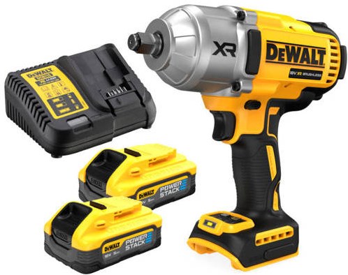 DeWalt dcf900h2t-qw | 18v xr brushless 1 2 heavy duty slagmoersleutel frictiering | 2x 5.0ah powerstack accu in tstak koffer dcf900h2t-qw